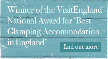 Winner of Visit England National Award for Best Glamping Accommodation in England